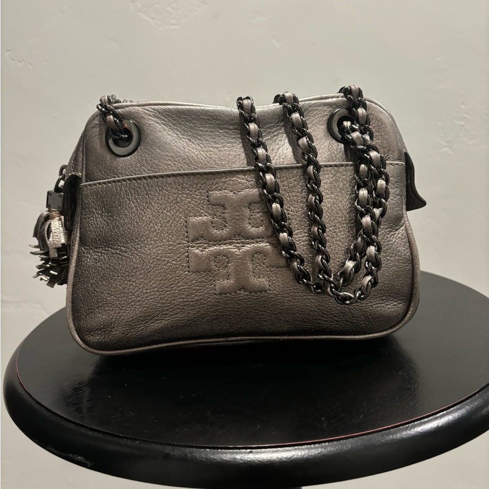 Tory Burch Silver/metallic Crossover Bag